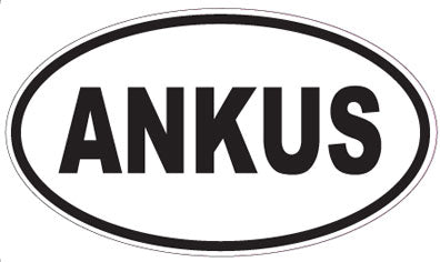 ANKUS - Oval Sticker