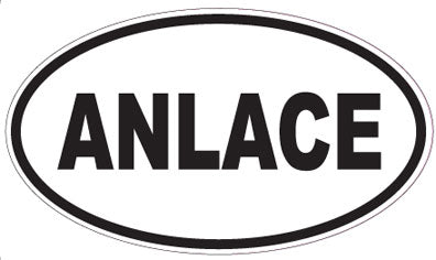 ANLACE - Oval Sticker