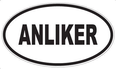 ANLIKER - Oval Sticker