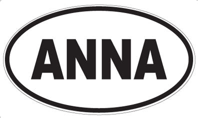 ANNA - Oval Sticker