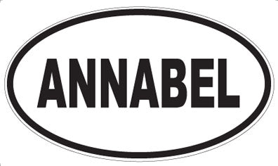 ANNABEL - Oval Sticker