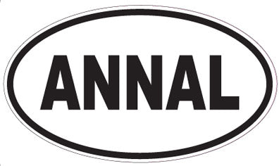 ANNAL - Oval Sticker