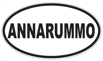 ANNARUMMO - Oval Sticker