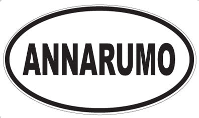 ANNARUMO - Oval Sticker