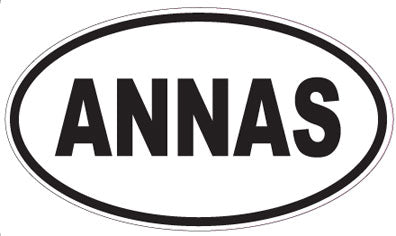 ANNAS - Oval Sticker