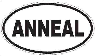 ANNEAL - Oval Sticker