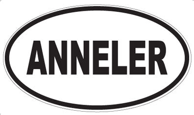 ANNELER - Oval Sticker