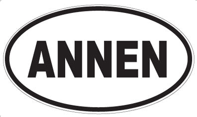 ANNEN - Oval Sticker