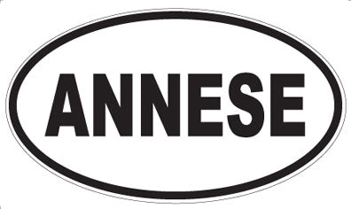ANNESE - Oval Magnet