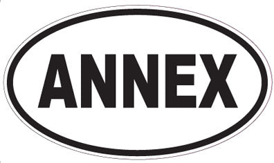 ANNEX - Oval Sticker