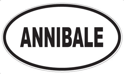 ANNIBALE - Oval Sticker