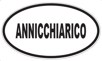 ANNICCHIARICO - Oval Sticker