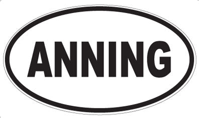 ANNING - Oval Magnet