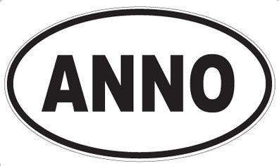 ANNO - Oval Sticker