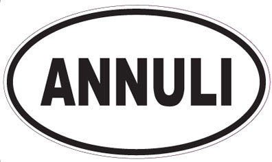 ANNULI - Oval Sticker