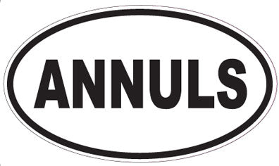 ANNULS - Oval Sticker