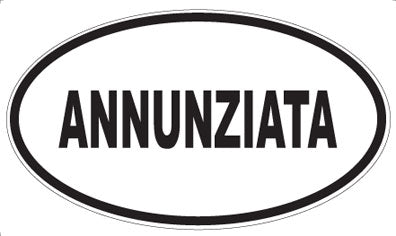 ANNUNZIATA - Oval Sticker