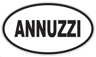 ANNUZZI - Oval Sticker