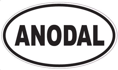 ANODAL - Oval Sticker