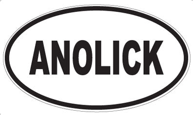 ANOLICK - Oval Sticker