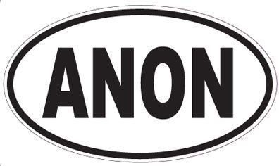 ANON - Oval Sticker