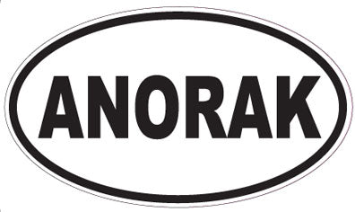 ANORAK - Oval Sticker