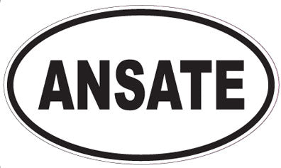 ANSATE - Oval Sticker