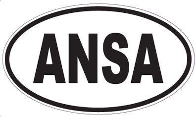 ANSA - Oval Sticker
