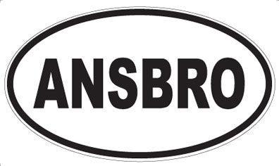 ANSBRO - Oval Sticker