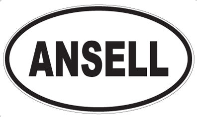 ANSELL - Oval Sticker