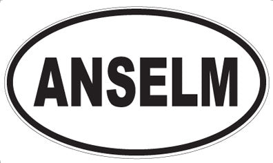 ANSELM - Oval Sticker
