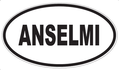 ANSELMI - Oval Sticker