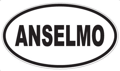 ANSELMO - Oval Sticker