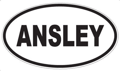 ANSLEY - Oval Sticker