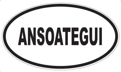 ANSOATEGUI - Oval Sticker