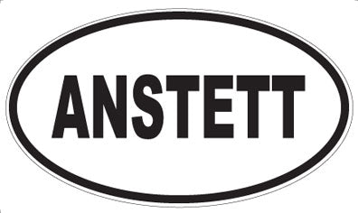 ANSTETT - Oval Sticker