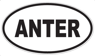 ANTER - Oval Sticker
