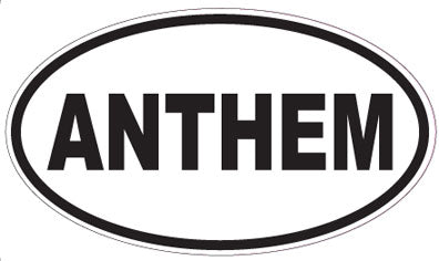 ANTHEM - Oval Sticker
