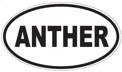 ANTHER - Oval Sticker