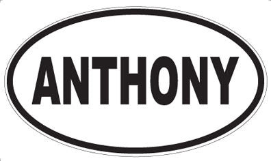 ANTHONY - Oval Sticker