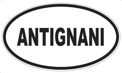 ANTIGNANI - Oval Sticker