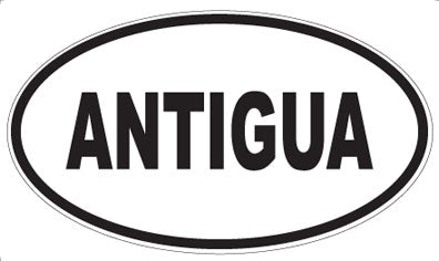 ANTIGUA - Oval Sticker
