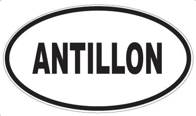 ANTILLON - Oval Magnet