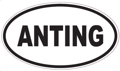 ANTING - Oval Sticker