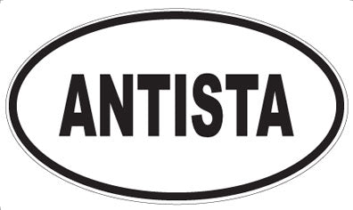 ANTISTA - Oval Sticker