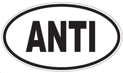 ANTI - Oval Sticker
