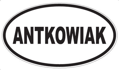 ANTKOWIAK - Oval Sticker
