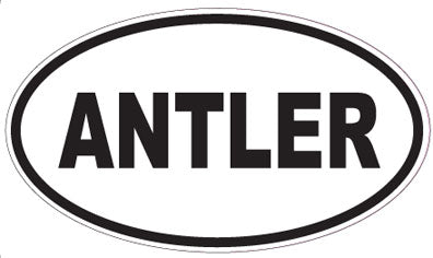 ANTLER - Oval Sticker