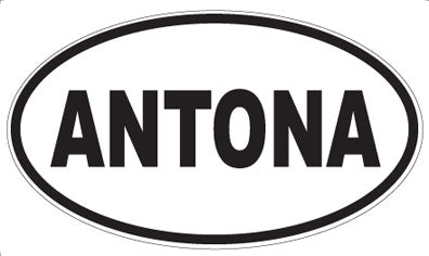 ANTONA - Oval Sticker