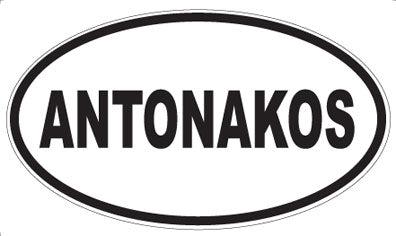 ANTONAKOS - Oval Sticker